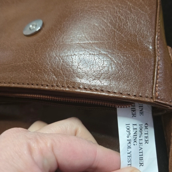 Brown Leather Crossbody Bag - Picture 9 of 15